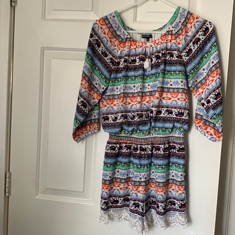 Sequin Hearts Girls Romper Size: XL